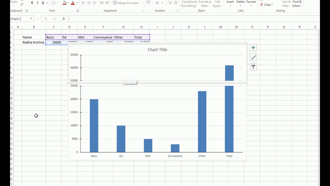 Split Chart Excel