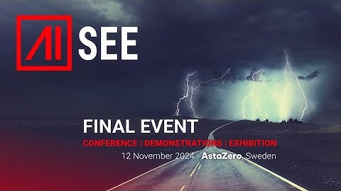 AI SEE Final Event, 12th November in Sweden