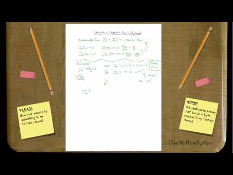 Calculus - L'Hospital's