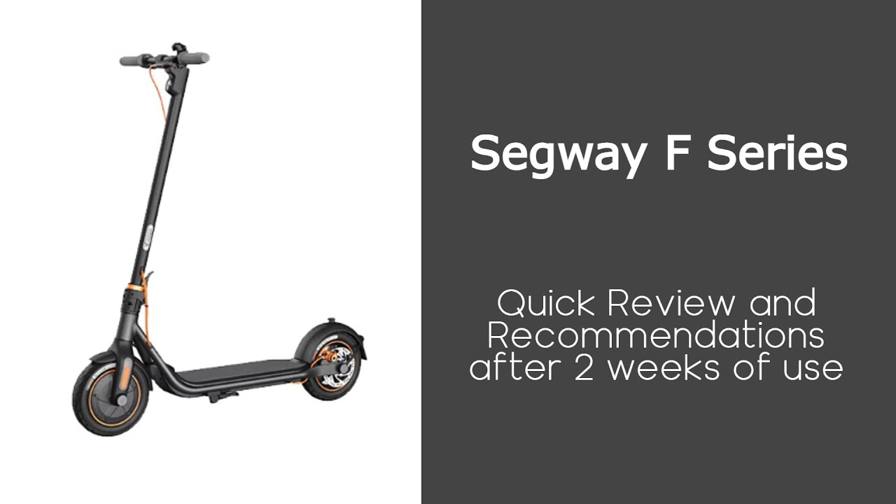 Segway F35 Vs G30Lp  