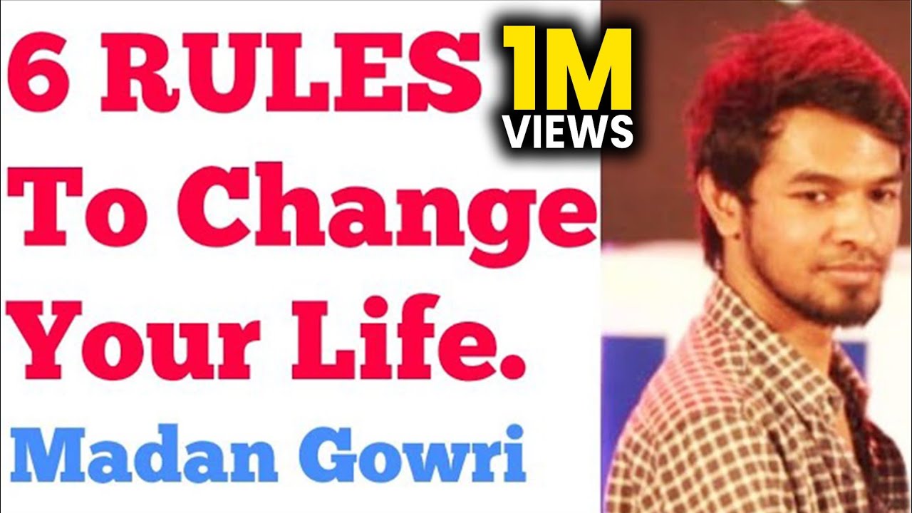 6 Rules to Change YOUR LIFE | Tamil | Madan Gowri | MG | Motivation