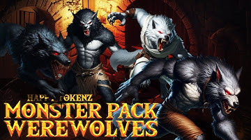 Werewolves - Animated Tokens for Foundry VTT, Roll20, Fantasy Grounds, D&D, Pathfinder RPG