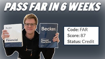 How to Pass the FAR CPA Exam in 6 Weeks with Becker- 2023 *First Try*