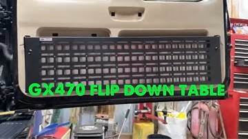 Lexus GX470 Bison Gear Rear Door Table install and review