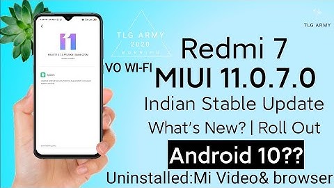 Redmi 7 MIUI 11.0.7.0 Stable Update Roll out | MIUI 12 | Android 10 |HiddenI New features|malayalam