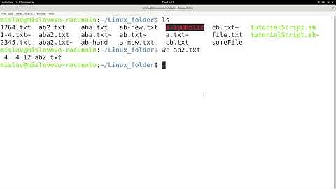 Linux Tutorial Series - 49 - The wc command