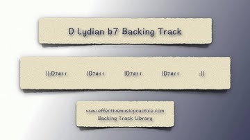 D Lydian b7 Backing Track