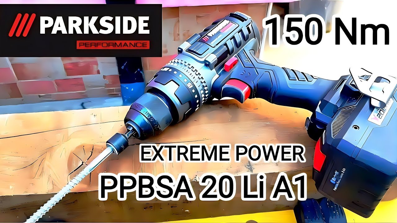 The world's most powerful DIY drill 150 Nm Parkside Performance