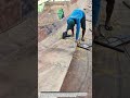 Manual Wooden Boat Floor Cutting Process Using Circular Saw | Traditional Shipbuilding.