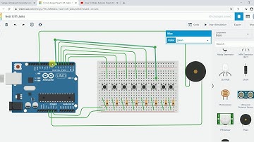 How to design #Piano in #Tinkercad by using #Arduino Uno and #Piezo Buzzer