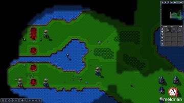 openHV (OpenRA-Mod) - another battle on selfmade map "warbone" against the A.I.