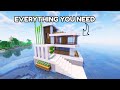 Minecraft:Ocean Villa Tutorial build🏡 #youtubeshorts #minecraft #shortvideo #trending