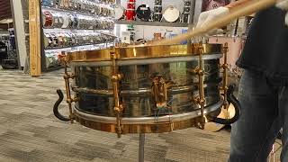 Rare Early 20S Ludwig Black Beauty 8 Lug Snare Drum Demo