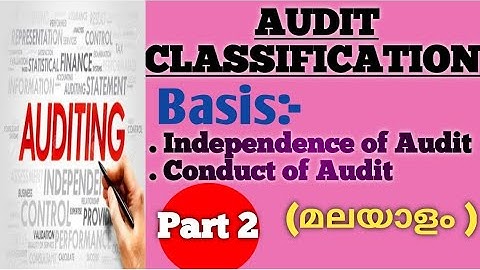 Audit Classification ||Basis of Independency & conduct of Audit || Auditing || ASF Academy