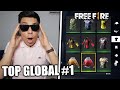 ¡ME REGALAN 2 CUENTAS TOP GLOBAL #1 y ESTO ES TODO LO QUE TIENEN en FREE FIRE! *millonario*