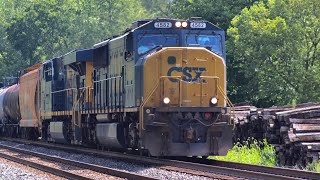 CSX B660 passes Quincy at CP 153 with cool K5LA and very friendly crew!