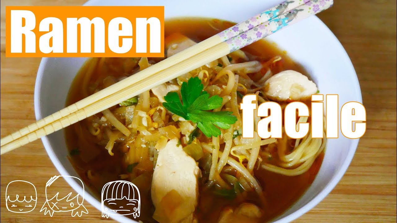 Ramen au poulet : la version facile de ce plat asiatique emblématique ! -  Recette Ptitchef