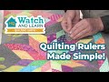 Quilting ruler techniques you didn't know you needed - HQ Watch & Learn Quilting show Episode 10