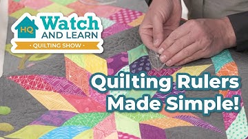 Quilting ruler techniques you didn