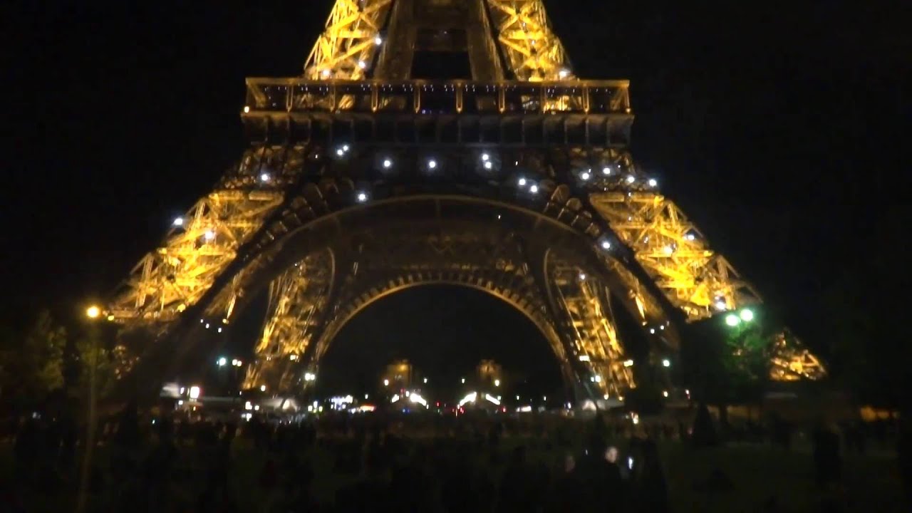 Eiffel Tower Light Display in Paris YouTube