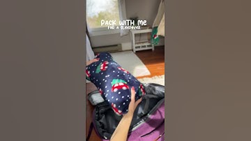 PACK W/ME FOR A SLEEPOVER| #packwithme #sleepover #grwm #skincare #vlog