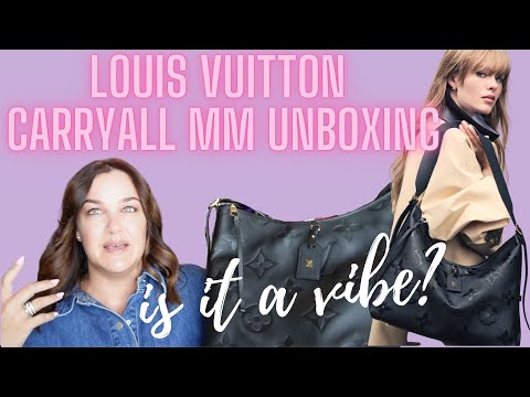 UNBOXING MY LOUIS VUITTON CARRYALL MM An ideal work bag