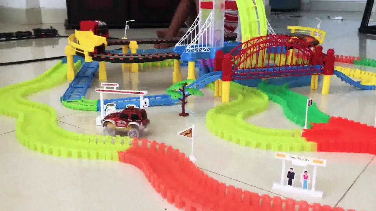 Kids cartoon track cars - YouTube