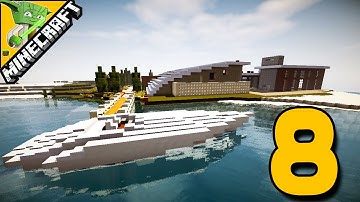 Minecraft Lets Build a Modern House #8