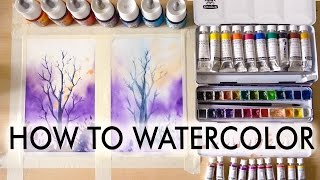 【HOW TO WATERCOLOR】Tutorial for Beginners