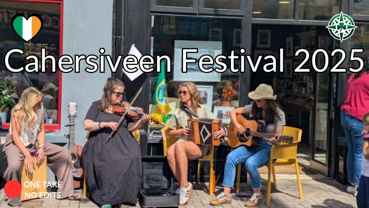 Cahersiveen Races 🇮🇪 🎶🚶♂️ Cahersiveen 2025 | Walking Tour & Arts Festival Busking - YouTube