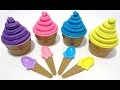 Учим цвета на английском языке с мороженым с сюрпризами из пластилина Play-Doh Sparkle.