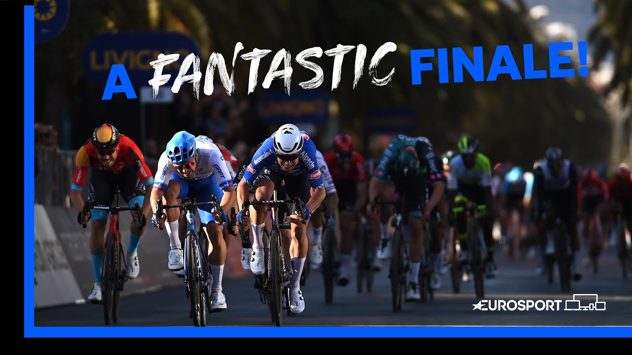 Philipsen Wins Sprint and Roglic Takes Title! Highlights Of Tirreno- Adriatico Stage 7 Eurosport