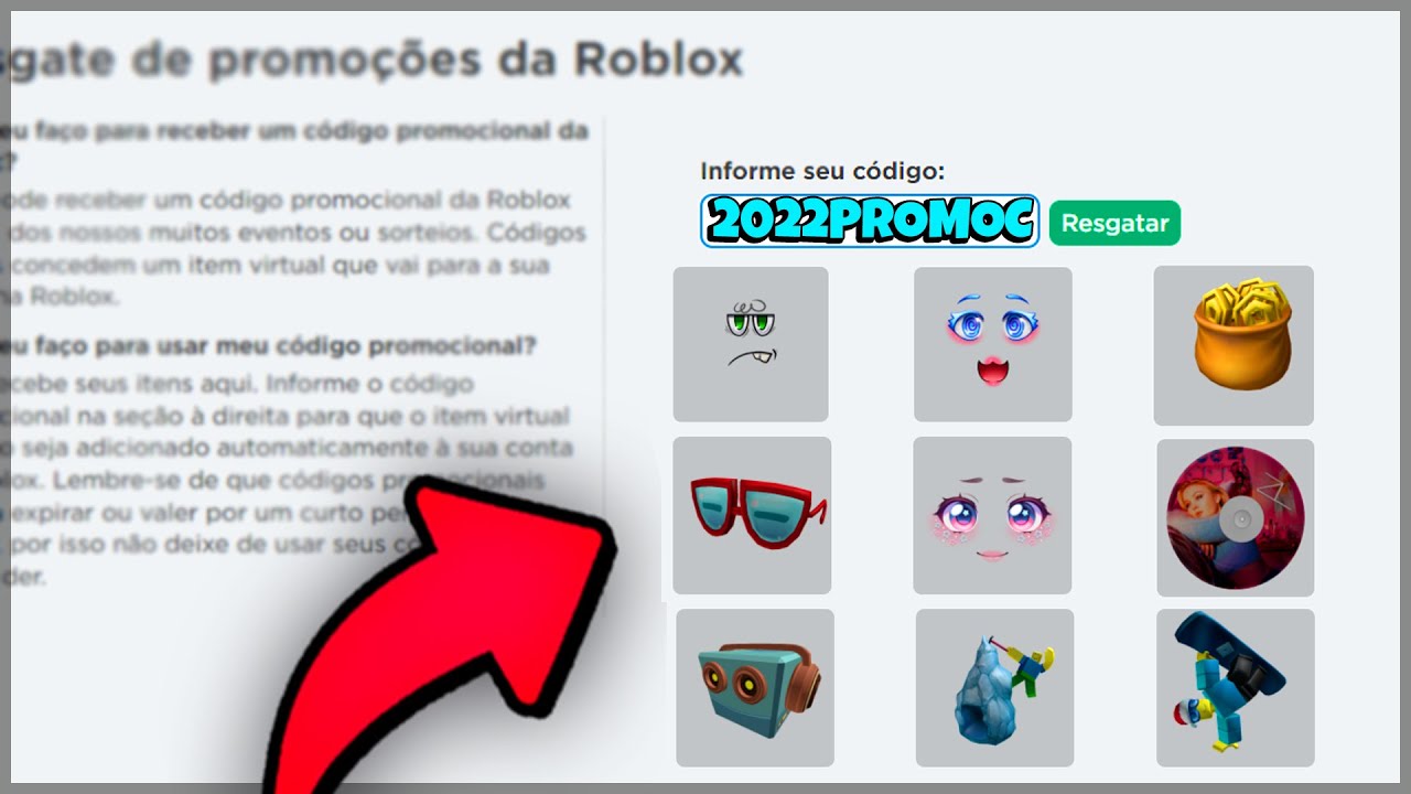 9 NOVOS PROMOCODES DE JANEIRO EM 2022 NO ROBLOX! (NEW ROBLOX PROMOCODES) 