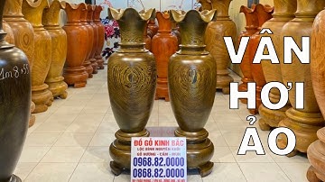 Lục Bình gỗ Mun vân ảo quá Đẹp Đẳng Cấp | Đồ Gỗ Kinh Bắc