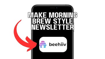 NEW! MAKE MORNING BREW STYLE NEWSLETTER IN BEEHIIV (WORKING) 2025!