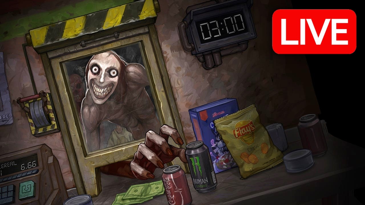 Playing a New Retail Simulator Horror Game with Skinwalkers - Retail Hell LIVE 🔴