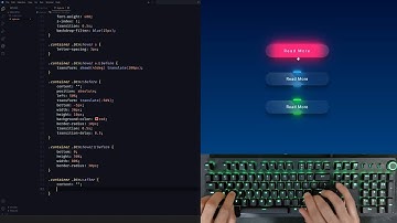 ASMR Programming - Neon button with CSS - No Talking