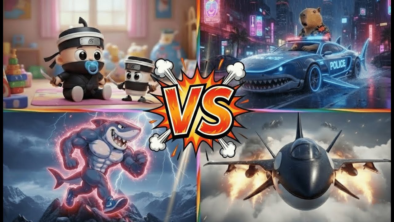 POLICE 🆚 SIGMA 🆚 NINJA 🆚 ORCA JET - MEGA BRAINROT EVOLUTION - Tiles Hop EDM RUSH!