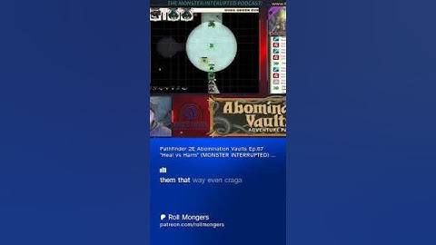 Monster Interrupted Clip "heal vs harm" Spells  #pathfinder2e #podcastclips