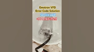 Cg Emotron VFd Error Code Solution Service Paid +91 9814571211