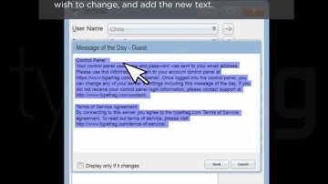Tutorial: Edit the Guest Message of the Day in Ventrilo