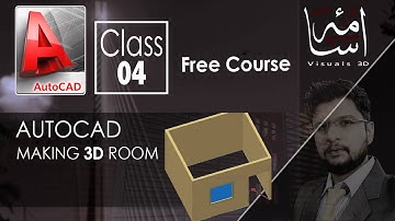 How To Create 3d Room in AutoCAD | Making 3d Walls | - Osama Visuals 3D
