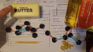 Triglycerides - saturated and unsaturated - structure, properties, function