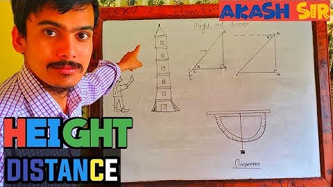 Height and Distance | Basic concept and Basic Questions | O maths online class| Akash sir