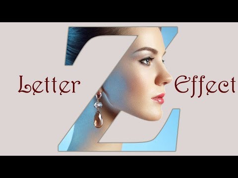 Letter Portrait Effect Adobe Photoshop CC, ., CS tutorial
