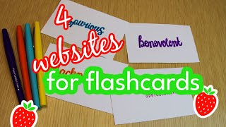 4 flashcards websites you can use (active recall)