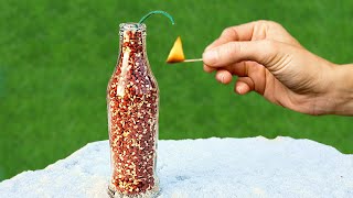 Matches in GLASS BOTTLE vs PLASTIC BOTTLE? MATCH Chain Reaction! by The Q Test 36,673 views 4 years ago 2 minutes, 54 seconds