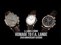 A. Lange & Söhne presents “Homage to F. A. Lange” 2020 anniversary editions in Honeygold