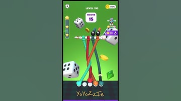 Tangle Master 3D - Level 209 & Level 210, Walkthrough, #shorts