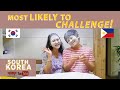 WHO IS MOST LIKELY TO CHALLENGE 🇰🇷🇵🇭 TAWANG TAWA AKO KAY MR. SHIN